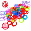 Bonka Bird Toys 2954 Pk72 Tiny Crystal 0.75" Rings, Parrot Foot Talon Craft Part Cage Toys, Conure, Quaker, Ringneck, and Similar