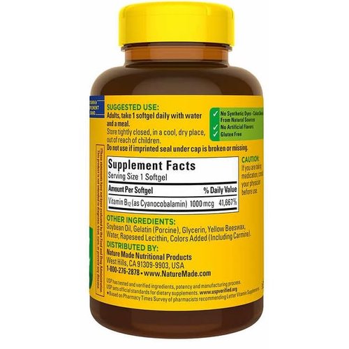 Nature Made Vitamin B12 1000 mcg., 400 Softgels