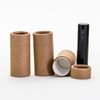 1/2 OZ (Short) Kraft Brown Paperboard Lip Balm/Cosmetic/Lotion Tubes (12)