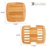 Totally Bamboo Expandable Bamboo Trivet, 8.75" by 8.75", Brown