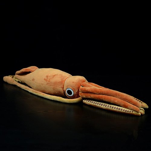 Tiny Heart Simulation Squid Plush Toy, 30 Inch Super Soft Cute Realistic Ocean Stuffed Plush Animal Toy Boy Girl Birthday Gift Home Decor Throw Pillow