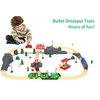 Toy Train Set for Wooden Tracks, Battery Operated Train for Toddlers, Motorized Train with Dinosaur Train for Kids, Electric Train Toy Compatible with Thomas & Friends, Brio