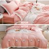 MQUPIN Duvet Pin Duvet Clips 16 Sets, Duvet Cover Pins Comforter Clips with Soft Fabric Material, Double Sided Pin Fasteners for Quilt, Cushions, Curtains - White