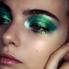 AMY'S DIARY Duochrome MultiChrome Chameleon Liquid Metallic Eyeshadow, High-Impact Multi-Dimensional Finish,Green Silky Smooth and High Pigment Holographic Glitter Eyeshadow Makeup (#03)