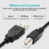 SupplySource 6ft USB Cable Cord Replacement for Canon All-in-One Printer Pixma MP490 MP495 MP500 MP530