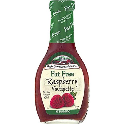Maple Grove Farms Fat Free Salad Dressing, Raspberry Vinaigrette, 8 Ounce (2 Pack)