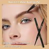 Microblading Eyebrow Pen (Brown), 3D Waterproof Microblading Eyebrow Pen with 4 Fork Tip Tattoo, 2024 New Long-Lasting Natural Eyebrow Pencil, Advanced Professional Hair-Like Brow Pen for Women