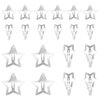 20 PCS Star Hair Clips, Mabor Silver Star Clips Hair Accessories Cute Snap Metal Barrettes Hair Clips Snap Star Hair Accessories for Women Y2K Accessories Silver Metal Hair Clips