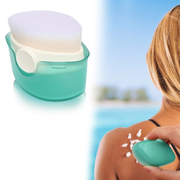1 Pcs Sunscreen Applicator for Kids, SonKu Sunblock Buddy Brush for Baby with Protective Caps,Sun Cream Brush