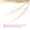 Faux Goddess Locs Crochet Hair 18 Inch River Locs Wavy Crochet With Curly Hair In Middle And Ends Braids Hair Extensions (6Packs,18 inch, 613)