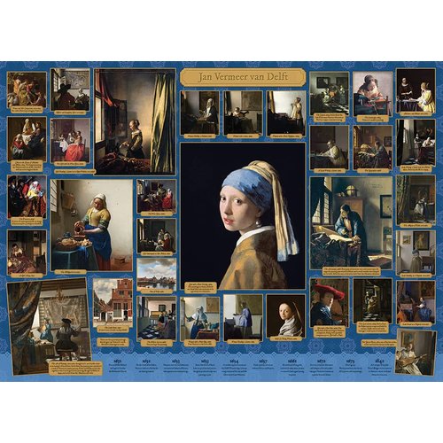Cobble Hill 1000 Piece Puzzle - Vermeer - Sample Poster Included