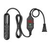 YukiHalu Small Aquarium Heater 25/50/100/150W with Protective Cover, Mini Fish Tank Heater, External Controller, Temperature Adjustable, Digital Display, Used for 5/10/20/30 Gallons (25W-5Gallon)