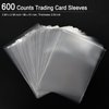 ADVcer 600 Pack Card Sleeves, 2.5" x 3.5" Acid Free PP Ultra Clear Collectible Trading Card Protective Sleeves for Standard Board Games, MTG Magic The Gathering, Yugioh, Baseball Football Sports Cards