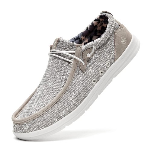 MEHOTO Men's Slip On Loafers | Arch Support Insole | Men's Shoes | Comfortable Light-Weight,Size 8 Grey