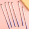 HYWWPFLAY 6pieces Ombre Nail Brush Wood Nail Pen Ombre Brush for Gel Nails Nail Gradient Brush Nail Design Brushes Nail Painting Kit Nail Art Tools Acrylic Nail Accessories