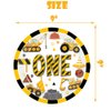118 Pcs Construction 1st Birthday Party Decor Dump Truck One Years Old Disposable Paper Plates Napkins Forks Cups Tablecloth Banner Dinnerware for Im Digging Being 1 Bday Baby Shower Party Supplies
