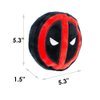 Buckle-Down Dog Toy Plush Deadpool Logo Red Black White, 8" x 6", DTPT-DPBO