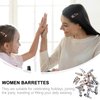 Beaupretty 24pcs Snap Hair Clips Leopard Animal Print No Slip Metal Geometric Snap Barrettes BB Hairpins Side Clip Hair Accessories for Women Girls Hair Styling