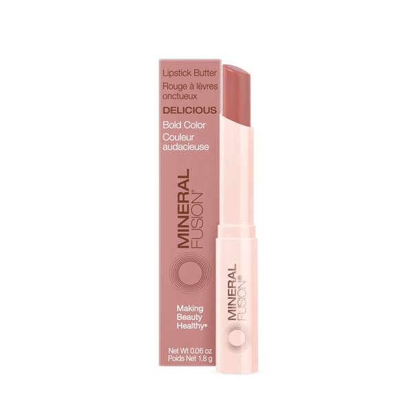 Mineral Fusion Lipstick Butter 0.06 Ounce, Delicious, 1 Count