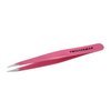 Tweezerman Stainless Steel Point Tweezer - Eyebrow Precision Tweezers, Facial and Ingrown Hair Removal (Pretty In Pink)