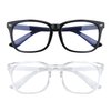 Blue Light Glasses for Women, 2 Pack Blue Light Glasses, Blue Light Glasses Men, Bluelight Glasses Womens, Fashion Square Blue Light Blocking Glasses, Clear Glasses, Computer Glasses, Gaming Glasses