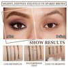 3Pcs Eyebrow Tattoo Pen,Waterproof 4 Point Eyebrow Makeup Pencil,Microblading Eye Brow Pencils for Women,Lasting Smudge-proof Highly Pigmented Brow Pen with 24Pcs Eyebrow Stencils(Light)