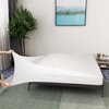 Box Spring Cover Queen Size - Jersey Knit & Stretchy Wrap Around 4 Sides Bed Skirt for Hotel & Home - Queen/Queen XL, White