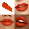 HOOMUSS Orange Lipstick Long Lasting, Matte Liquid Lipsticks for Women Non Transfer Smudgeproof Smooth and Easy to Appy Cruelty Free Lip Color, M51 Orange Red