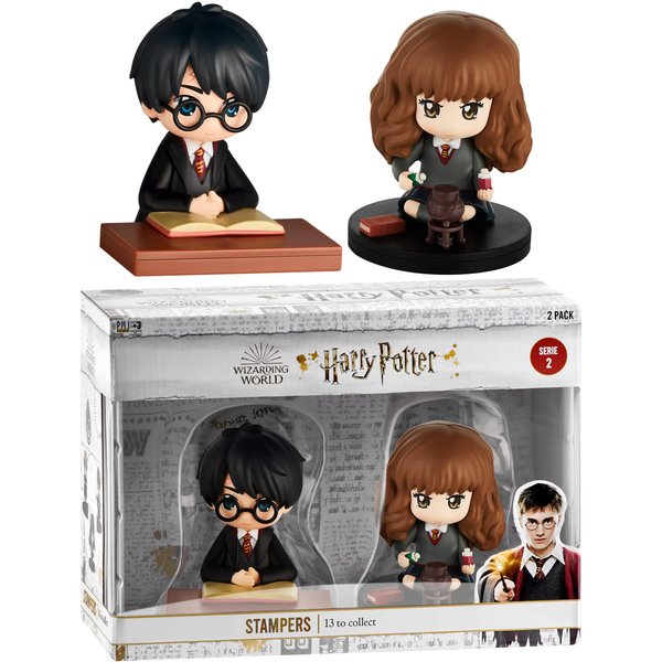P.M.I. Hermione & Harry Studying | Collection of 13 Harry Potter Stamps | Harry Potter Gifts & Harry Potter Toys | Party Supplies, Party Decor, Mini Figurines, Toys, Gifts