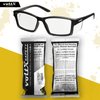 voltX 'VISION' Safety Readers, Full Lens Magnified Reading Safety Glasses (+2.0 Dioptre, Clear lens) ANSI Z87.1+ & CE EN166F - Anti fog coated UV400 lens