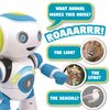 Lexibook - Powerman Jr. Smart Interactive Toy That Reads in The Mind Toy for Kids Dancing Plays Music Animal Quiz STEM Programmable Remote Control Boy Robot Junior Green/Blue - ROB20EN
