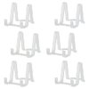 Plate Stands for Display - Plastic Easel Stand Plate Holder Display Stand Picture Frame Stand for Pictures | Photo|Decorative Plate |Dish | Tabletop Art - 3 inch-Clear
