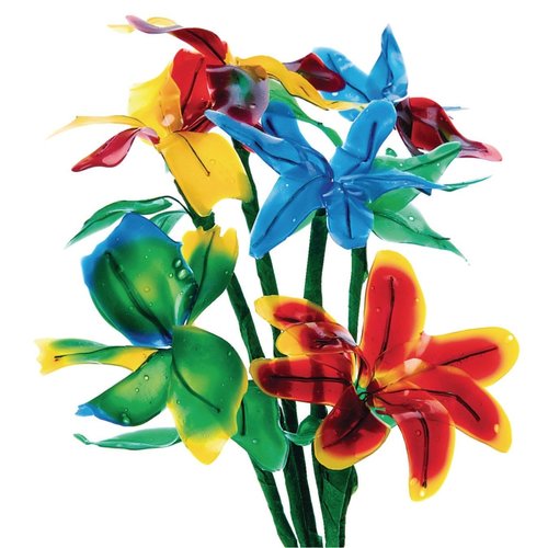 S&S Worldwide Flexible Fun Flowers Craft Kit (Pack of 24)