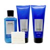 Bath & Body Works Men's Collection OCEAN (2 pack) Body Cream and (1) 3 in 1 Hair, Face & Body Wash With a Natural Oats Sample Soap.