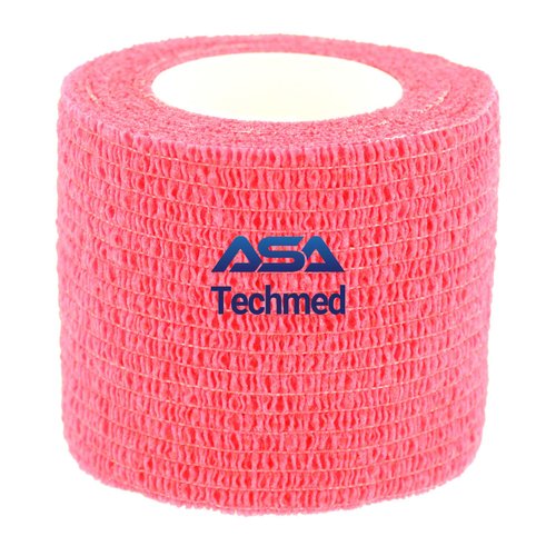 24-Pack, 2” x 5 Yards, Self-Adherent Cohesive Tape, Strong Sports Tape for Wrist, Ankle Sprains & Swelling, Self-Adhesive Bandage Rolls (Pink)