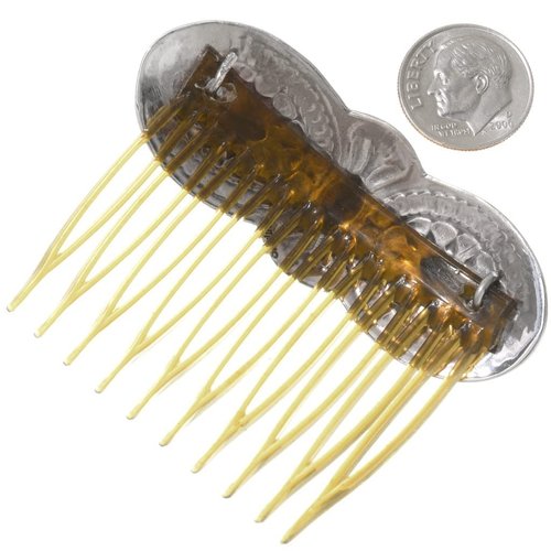 Native American Hammered Sterling Hair Comb 0245