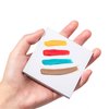Snmzlc 100 Pages Nail Polish Palette Paper,Disposable Nail Art Mixing Palette Papers Portable Waterproof Drawing Makeup Palette Nail Gel Mixing Tool US241