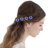 inSowni 40pcs Bridal Wedding Rhinestone Rose Flower U-shaped Hair Pins & 6pcs Twist Pearl Hairpins Headpiece Set in Gift Box for Women Girls Bridesmaid (Royal Blue Set)
