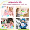 Hiwawind Updated Magnetic Blocks-Princess Toys, Creative Magnetic Building Blocks Toddler Toys, Birthday Gifts for Kids 3+ Years Old, STEM Montessori Sensory Toys for Boys & Girls Age 3-4 4-5 6-8