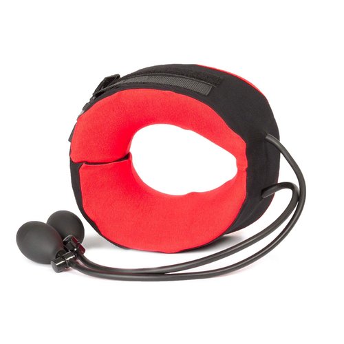Body Sport TracCollar - Inflatable Neck Traction Device - Cervical Collar for Neck Pain Relief - 2 Hand Pumps for Customizable Treatment - Release Pressure for Neck Pain Relief - Small/Medium