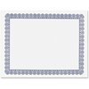 Geographics Blank Parchment Award Certificate Paper, 8.5 x 11", Elegant Blue Border Design (Pack of 50)