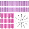 Hair Curlers Rollers, Cludoo 36Pcs Jumbo Big Hair Roller Sets with Stainless Steel Duckbill Clip, 2 Size Self Grip Hair Curlers Rollers for Long Medium Short Thick Fine Thin Hair Bangs Volume