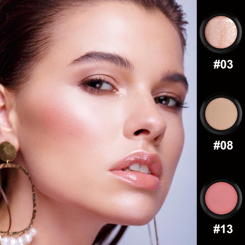 3 Pcs Cream Contour Stick Makeup Kit, Shades with Highlighter Stick, Blush Stick and Bronzer Contour Stick for Sculpt the Cheeks, Waterproof, Matte & Dewy Finish (Universal,#03+#08+#13)