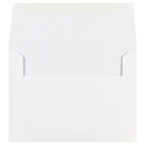 JAM PAPER A6 Invitation Envelopes - 4 3/4 x 6 1/2 - White - 50/Pack