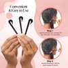 Kitsch 3pc Black Elastic Hair Tie Cutter Tool & 100pc Small Black Rubber Bands for Hair - Rubber Band Cutter for Hair, Hair Elastic Cutter Tool, Small Hair Elastics No Damage, Black Elastic Hair Ties