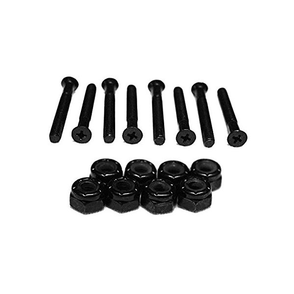 Skateboard Hardware 1 1/8 in Phillips 1 Set Nuts & Bolts 8pc