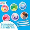 OOLY Creatibles, 24 Colors Air Dry Clay Kit for Kids Craft, Modeling Clay with 3 Shaping Tools, Craft Supplies & Materials, Airdry Clay DIY Art Set for Kids Ages 6 and Up