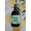 Liquid hand soap green tea and yuzu - 16.9 Fl Oz Organic extra virgin olive oil mix with organic coconut oil with green tea and yuzu flower scent - Liquid apothecary handsoap that is aromatic and nourishing - Made in France
