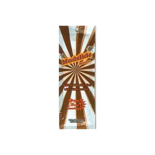 5 Mudslide Bronzer Tanning Lotion Packets by Happy Hour