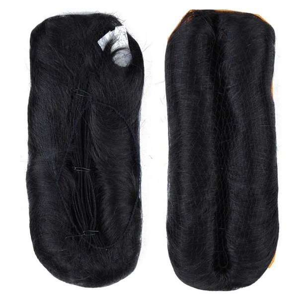 27 Piece Weave Human Hair Short Hair Extensions Multi-Layered Single Weft Natural Hair with Top Closure (1#)